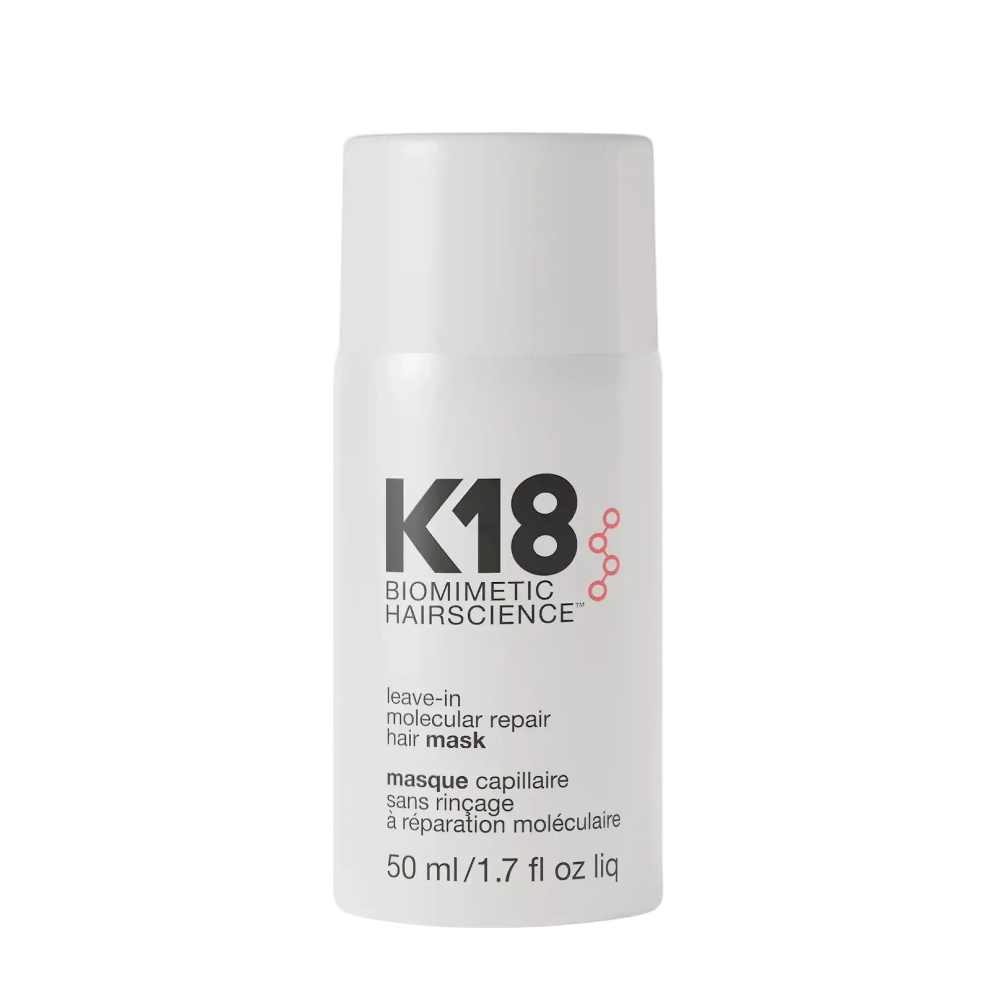 K18 Masque capillaire sans rinçage à réparation moléculaire.